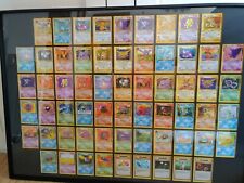 Pokémon TCG - Fossil Set COMPLETE Master (62 Cards) - FRAMED - Some 1st Edition picture