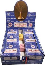 Nag Champa Satya Sai Baba Temple Incense Cones Carton, 12 Box  picture