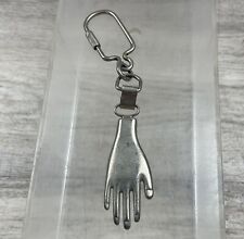 Vintage Metal Keychain Hand 2” picture