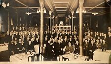 Vintage Early 1900s Photo 19.5”x11” Men In Suits at a Formal Affair picture