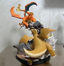 Charizard VS Dragonite Statue Mecca Studio Resin Pokémon Original with box 31cm picture