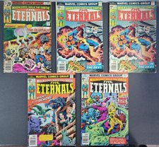 (5) The Eternals #2 3 4 8 Lot Marvel Comics 1976 Jack Kirby picture