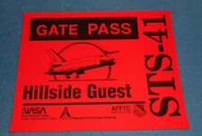 1990 NASA STS-41 Hillside Guest Car Gate Pass Space Shuttle Landing Edwards AFB picture