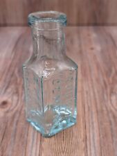 Vintage Major's Rubber Cement Bottle New York Aqua Glass picture