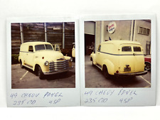 CCE 2 Photographs From 1980-90's Polaroid Artistic 1949 Chevy Chevrolet Truck  picture