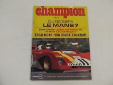 Vintage 1972 June Champion Motor Racing Magazine picture