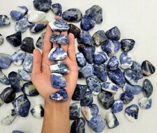 Large Tumbled Sodalite Crystals Blue Healing Gemstones Natural Crystal Tumbles picture