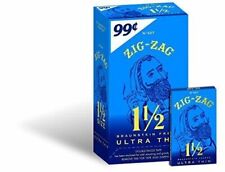 Zig-Zag Rolling Papers 1 1/2 Size Blue Ultra Thin Pre Priced $.99 24 Booklets... picture