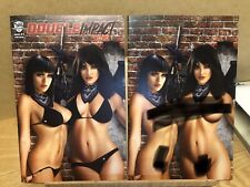 Double Impact #1 Preview Piper Rudich Cover Set Of 2 Black Ops picture