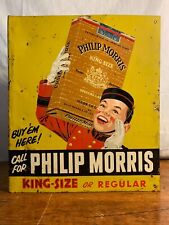 RARE Vintage, Double-Sided, Phillip Morris Sign from NYC circa 1938 picture