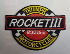 TRIUMPH ROCKETIII PATCH MOTORCYCLE CLASSIC ROADSTER TOURING BIKE TOURER 2300CC picture