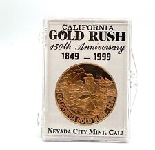 1849-1999 Bronze Medallion 150th Anniversary California Gold Rush Commemorative picture