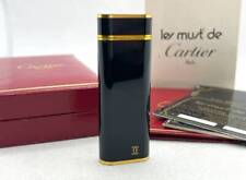 Ignition Confirmed CARTIER Lacquer Oval Lighter Black picture