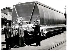 LD360 1964 Original Photo N.S.W. GOVERNMENT RAILWAYS 1950 NEW WHEAT WAGGONS picture