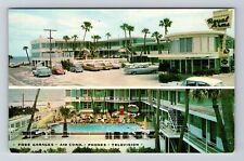 Daytona Beach FL-Florida Royal Arms Hotel VW Bugs Antique Vintage Postcard picture