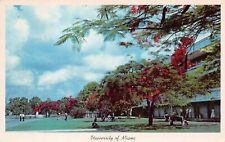 Coral Gables FL Florida Miami University Campus 1960s Vtg Postcard C63 picture