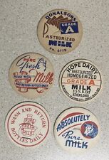 5 Vintage Dairy Milk Bottle Caps picture