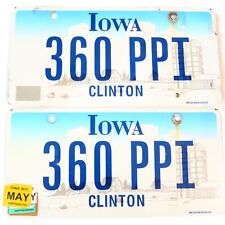 2011 United States Iowa Clinton County Passenger License Plate 360 PPI picture
