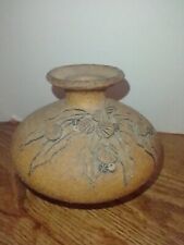 Vintage 1982 Sand Art Stoneware Vase By Carma  picture