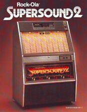 Rock Ola Super Sound 2 Flyer 490-2 Original 1985 Jukebox Phonograph 8.5