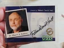 CSI Series 2 Strictly Ink 2004 autograph card CSI-B2 Robert David Hall  picture