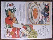 Campbells Condensed Vegetable Soup 1928 Vintage Folio Print Ad picture