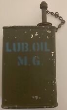 Vintage WWII Machine Gun Oil Can U.S. Army Marine Corps USMCE Metal Lube M.G. picture