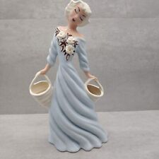 HEDI SCHOOP Art Creations Hollywood CA Woman with Baskets Vase Figurine 13