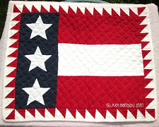 4 NWOT JUDI BOISSON HAND MADE QUILTED PLACEMATS, PATRIOTIC THEME, 100% COTTON picture