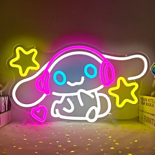 Cinnamoroll Neon Sign Anime Neon Light up Signs for Wall Decor Cartoon LED Signs picture