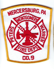 Mercersburg, Montgomery, Peters & Warren PA Pennsylvania Fire Dept. Co 9 patch picture