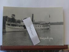 Vintage postcard. The Sebascodegan steam boat. 1895. RPPC picture