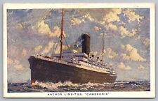 Anchor Line TSS Cameronia Ship Postcard picture