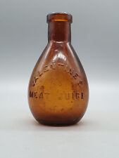 Valentine MEAT JUICE Bottle Brown Glass Medicinal (Late 19thC - Early 20thC) picture
