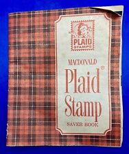 Vintage A & P Plaid Stamp Blank Booklet Retro Curiosity picture