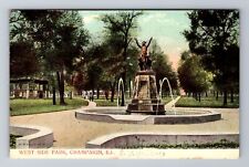 Champaign IL-Illinois, West Side Park, Antique, Vintage c1910 Souvenir Postcard picture