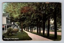 Poultney VT-Vermont, Main Street, Residential Area, Antique Vintage Postcard picture