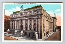 New York City NY, US Custom House, Antique, Vintage Souvenir Postcard picture
