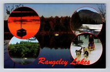 Rangeley Lakes ME-Maine, Scenic Lake View, Vintage Postcard picture