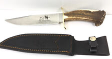 Rocky Mountain Elk Foundation Stag Handle Limited 1 / 1500 Bowie Knife & Sheath picture