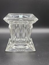 PartyLite Quad Prism Lead Crystal Candle Holder 5”. No Chips Heavy  picture