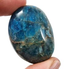 Blue Apatite Polished Crystal Pebble Madagascar 31.1 grams. picture