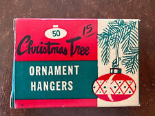 NOS Vintage Christmas Tree Ornament Hangers Box of 50 Sparkle Brite picture