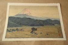 Toshi Yoshida Mount Fuji From Ohito, Morning Woodblock print picture