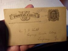 Collectible Antique Post US Civil War Era Postal Card - 1884 -  Exc. - $6 s/h picture