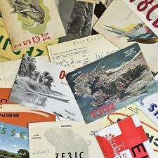 1930’s-70’s  Vintage QSL cards postcards Random Lot Of 20 Many Countries & Art picture