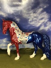 OOAK Breyer cm Custom Friesian Fireworks Fourth Of July Horse By D.Williams*WoW* picture