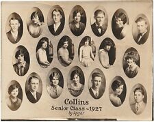 Original Collins High School Senior Class Photo 1927 Iowa IA Only 20 Graduates picture