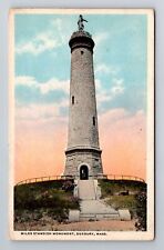 Duxbury MA-Massachusetts, Miles Standish Monument, Antique, Vintage Postcard picture