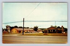 Howell MI-Michigan, Burk's Woodland Lake Motel, Advertisement, Vintage Postcard picture